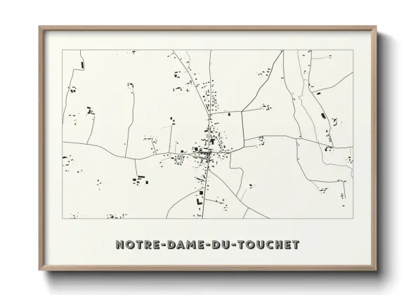 Une affiche de carte sur Notre-Dame-du-Touchet