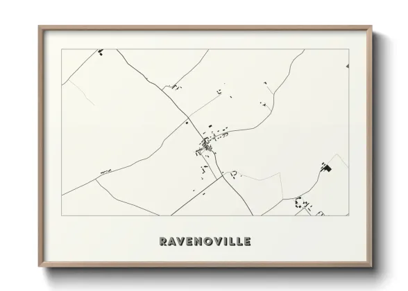 Une affiche de carte sur Ravenoville