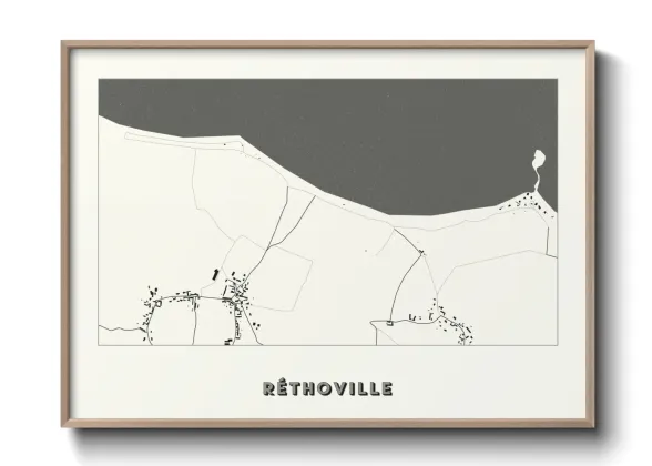 Une affiche de carte sur Réthoville