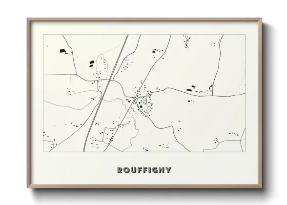 Une affiche de carte sur Rouffigny