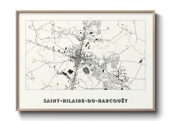Une affiche de carte sur Saint-Hilaire-du-Harcouët