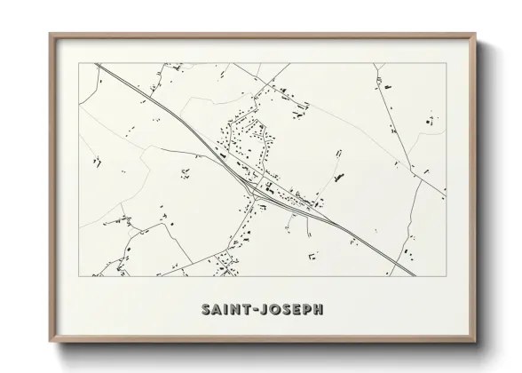 Une affiche de carte sur Saint-Joseph