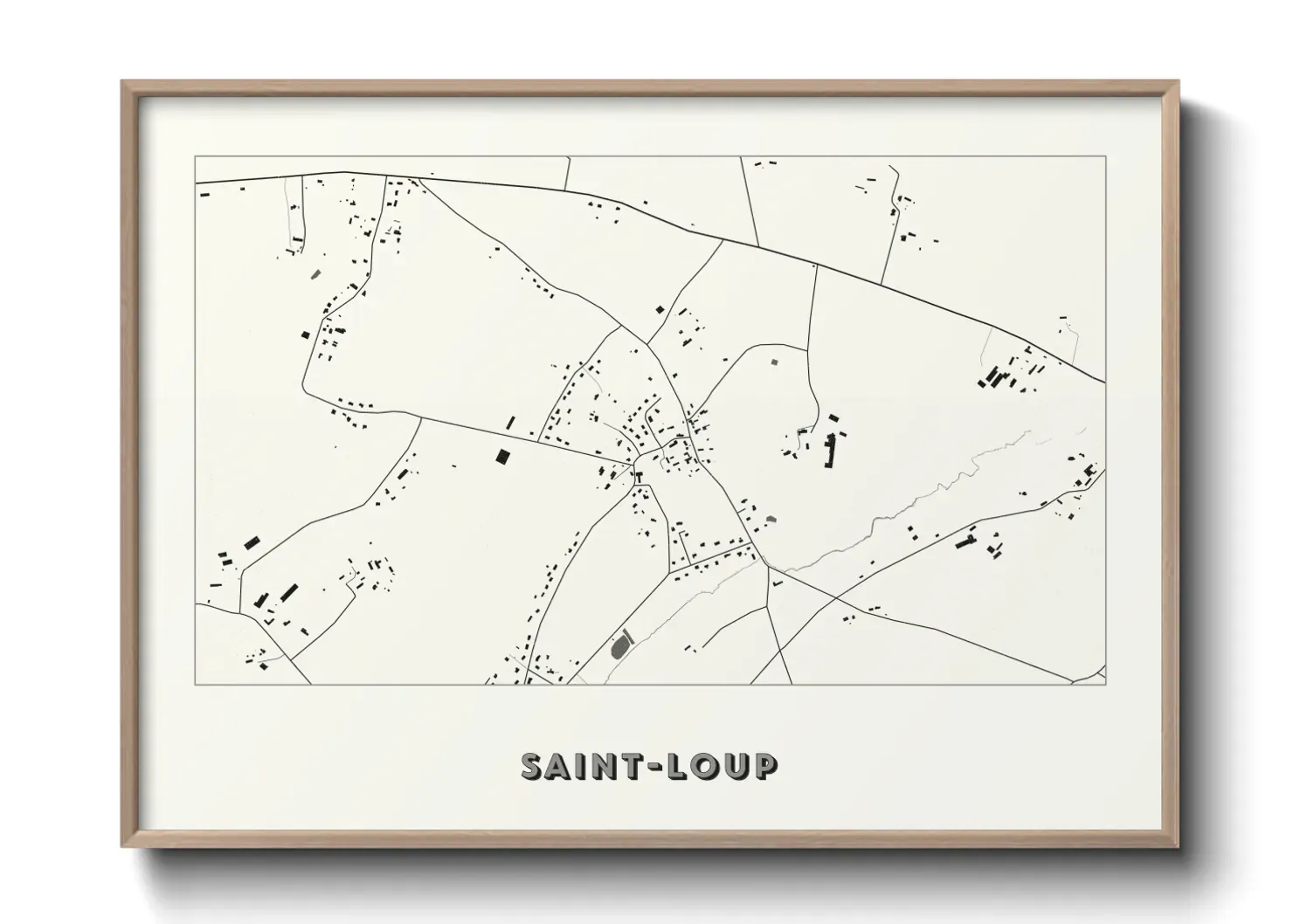 Un poster carteSaint-Loup