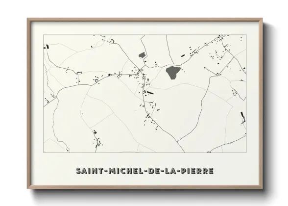Une affiche de carte sur Saint-Michel-de-la-Pierre