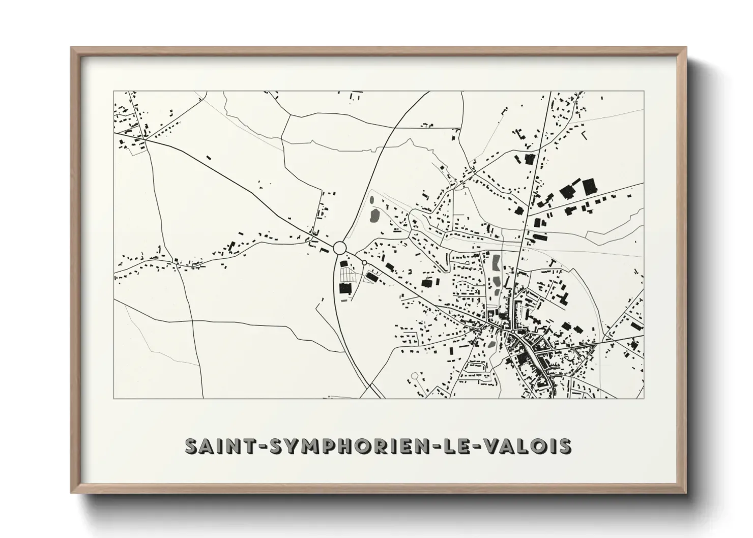 Un poster carteSaint-Symphorien-le-Valois