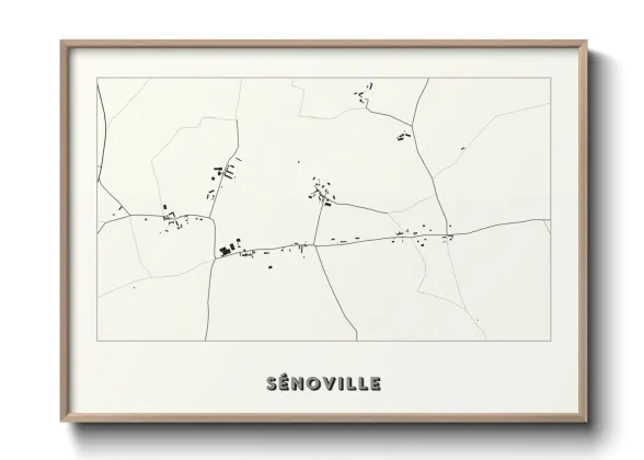 Une affiche de carte sur Sénoville