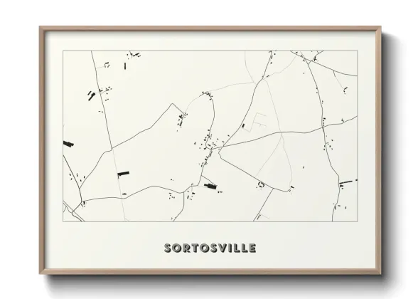 Une affiche de carte sur Sortosville