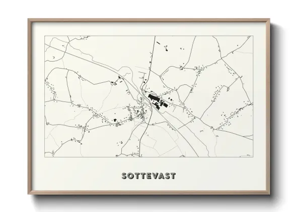 Une affiche de carte sur Sottevast