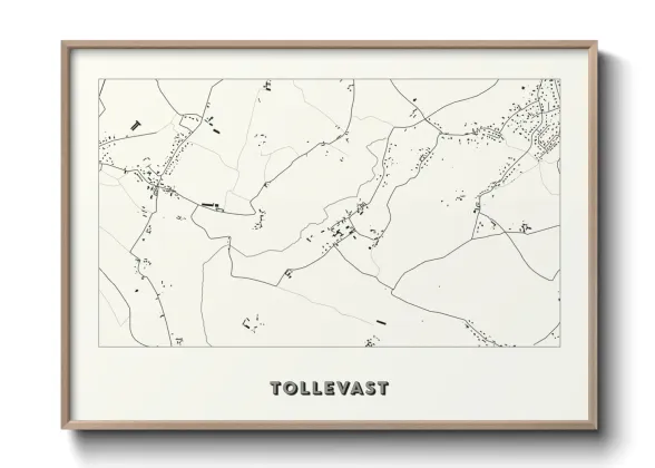 Une affiche de carte sur Tollevast