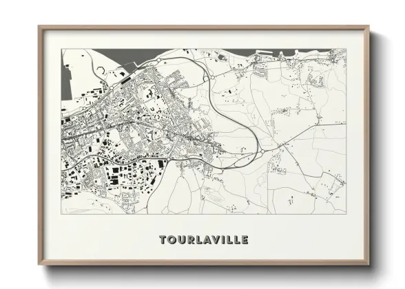 Une affiche de carte sur Tourlaville