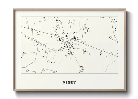 Une affiche de carte sur Virey