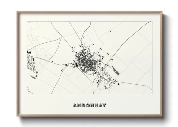 Une affiche de carte sur Ambonnay