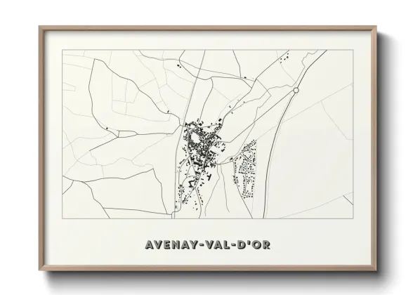 Une affiche de carte sur Avenay-Val-d'Or
