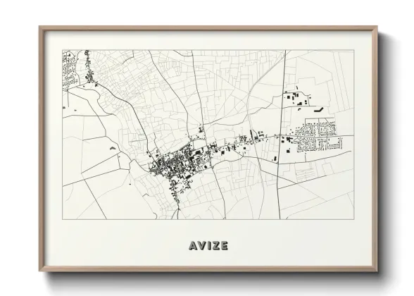 Une affiche de carte sur Avize