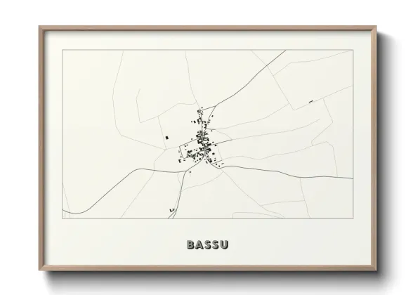 Une affiche de carte sur Bassu