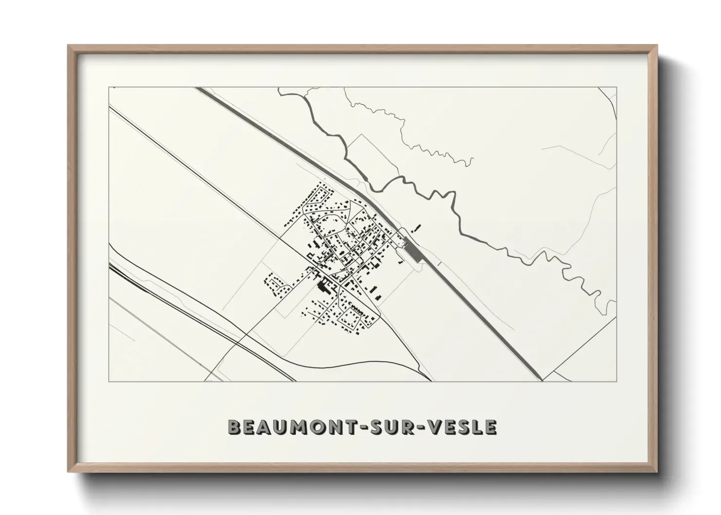 Un poster carteBeaumont-sur-Vesle