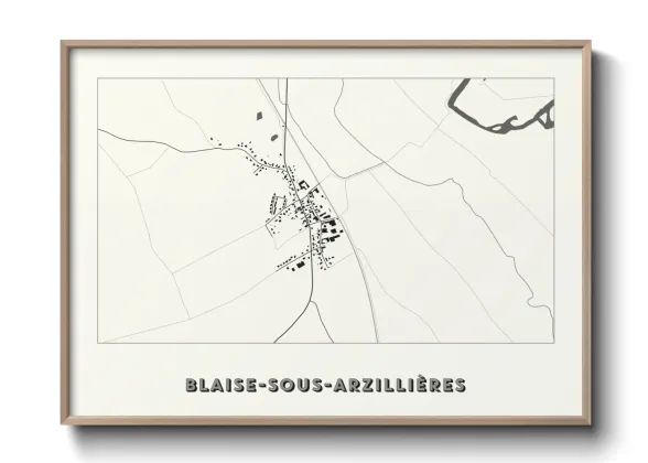 Une affiche de carte sur Blaise-sous-Arzillières