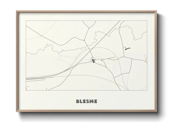 Une affiche de carte sur Blesme