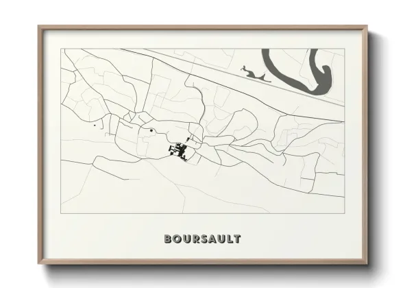 Une affiche de carte sur Boursault