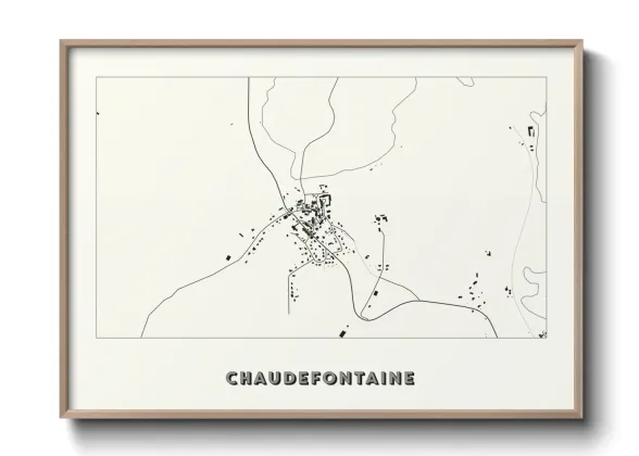 Une affiche de carte sur Chaudefontaine