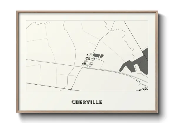 Une affiche de carte sur Cherville