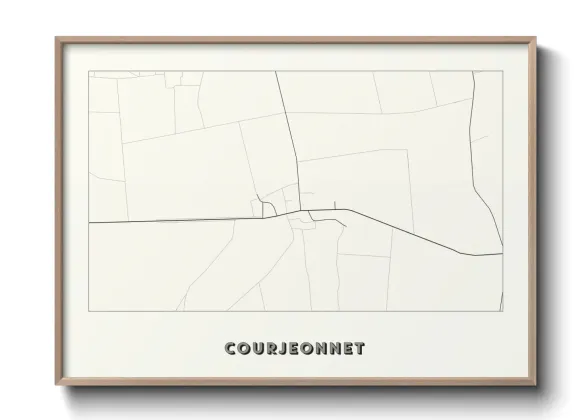 Une affiche de carte sur Courjeonnet