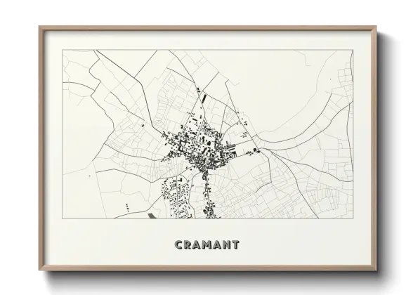 Une affiche de carte sur Cramant