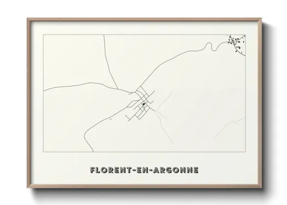Une affiche de carte sur Florent-en-Argonne