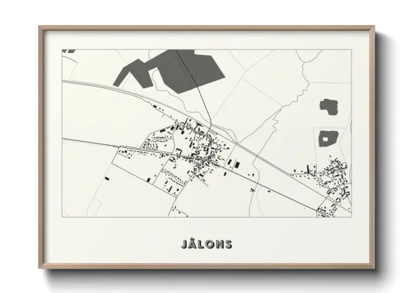 Une affiche de carte sur Jâlons
