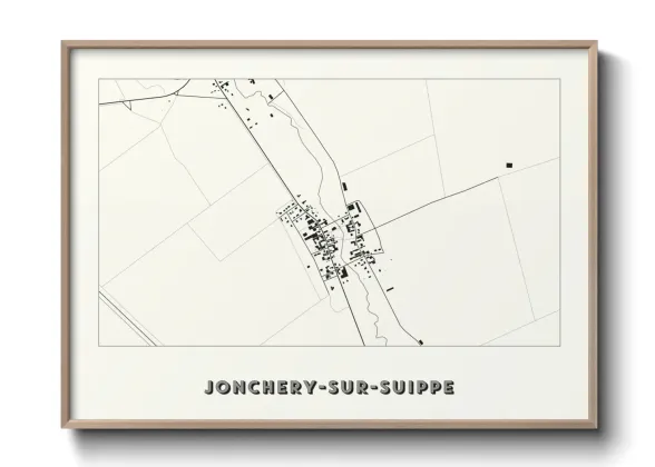 Une affiche de carte sur Jonchery-sur-Suippe