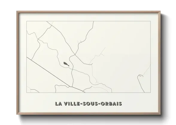 Une affiche de carte sur La Ville-sous-Orbais