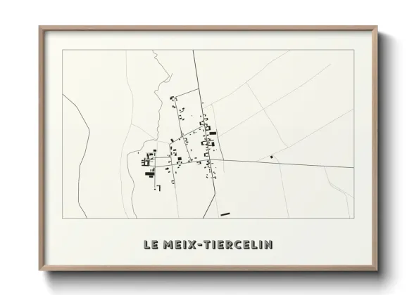 Une affiche de carte sur Le Meix-Tiercelin