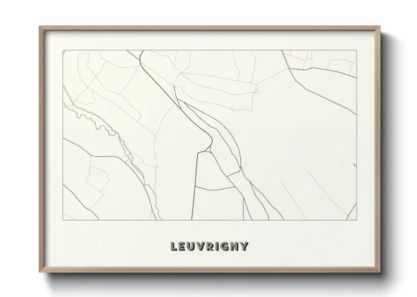 Une affiche de carte sur Leuvrigny