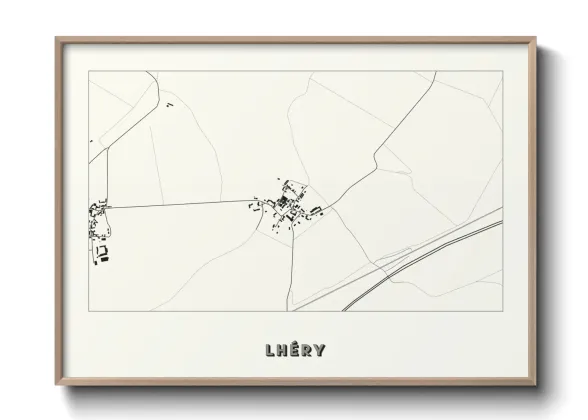 Une affiche de carte sur Lhéry