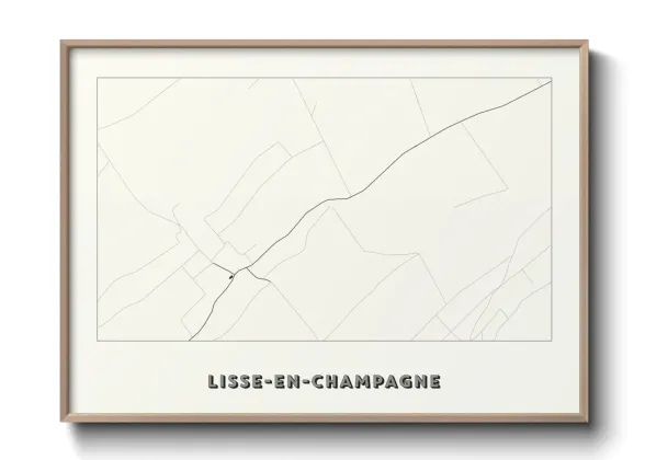 Une affiche de carte sur Lisse-en-Champagne