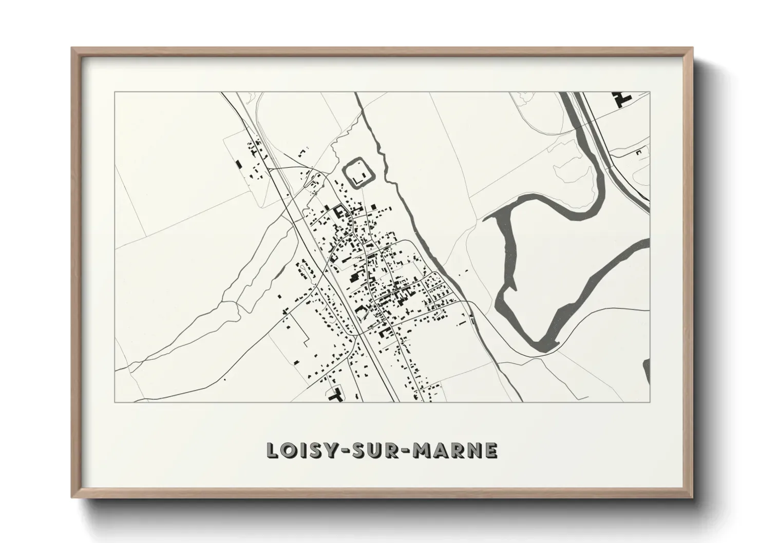 Un poster carteLoisy-sur-Marne