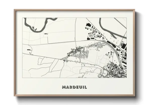 Une affiche de carte sur Mardeuil