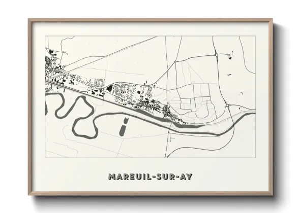 Une affiche de carte sur Mareuil-sur-Ay