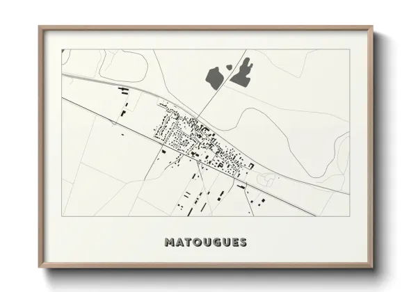 Une affiche de carte sur Matougues