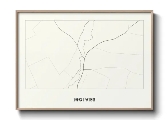 Une affiche de carte sur Moivre