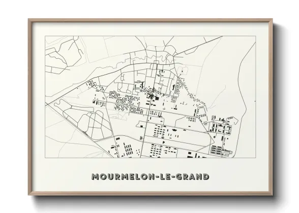 Une affiche de carte sur Mourmelon-le-Grand