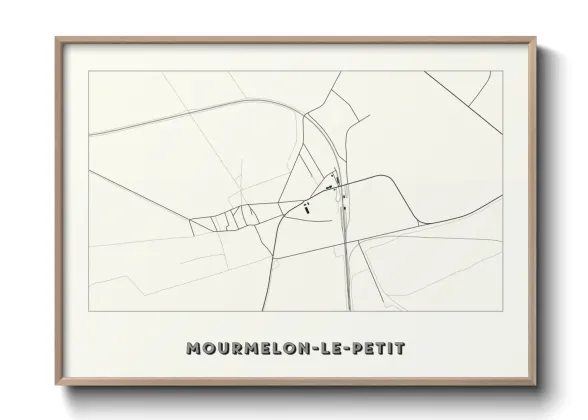 Une affiche de carte sur Mourmelon-le-Petit