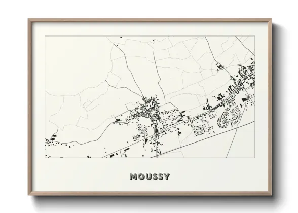 Une affiche de carte sur Moussy
