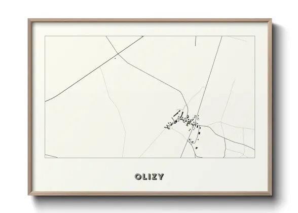 Une affiche de carte sur Olizy