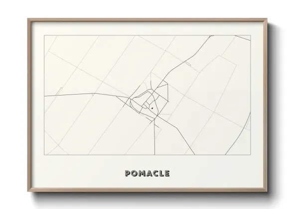 Une affiche de carte sur Pomacle