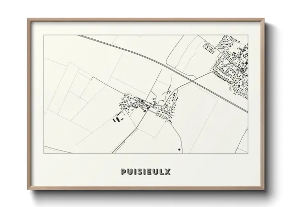 Une affiche de carte sur Puisieulx