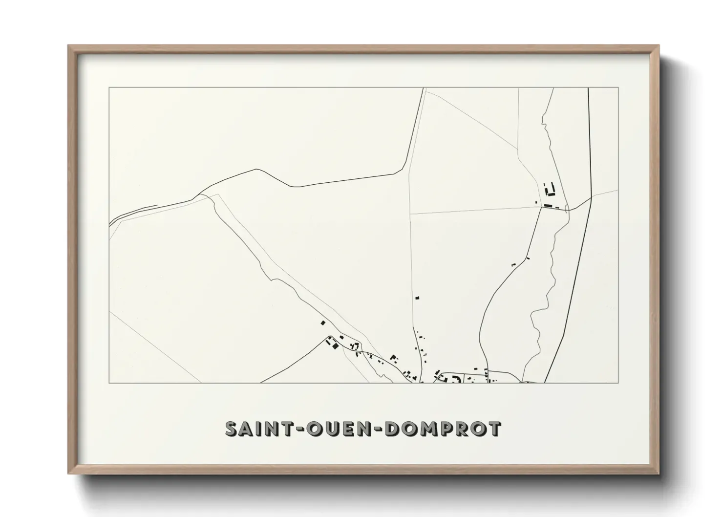 Un poster carteSaint-Ouen-Domprot