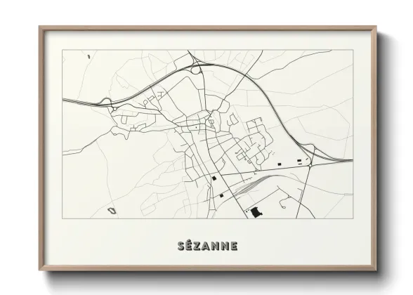 Une affiche de carte sur Sézanne