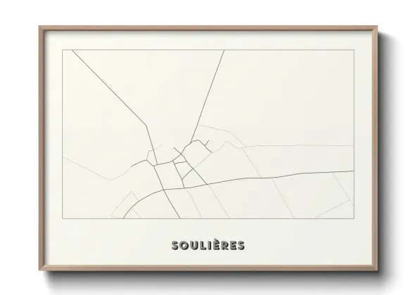 Une affiche de carte sur Soulières