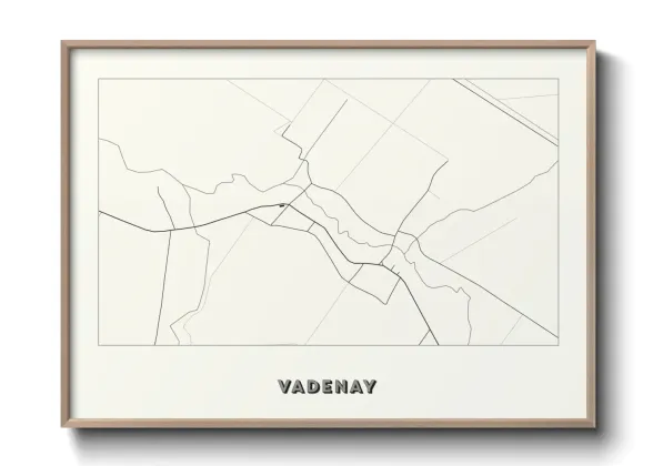 Une affiche de carte sur Vadenay